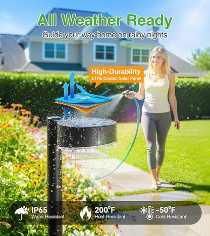 ELECLINK Solar Pathway Lights Outdoor, 12 Pack Waterproof Path Light with Bigger LED Lens, Brighter Up to 12 Hrs Outdoor Solar Light for Walkway Driveway Yard Garden Patio Garden