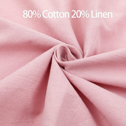 Soft Cotton Linen Apron - Retro Linen Art Apron, Adjustable Casual Apron with Towel, Great for Florist and Kitchen