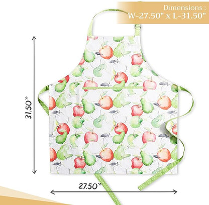 Maison d' Hermine 100% Cotton Apron for women with Pocket Kitchen Chef Apron for Men Cooking Mothers Day Gifts