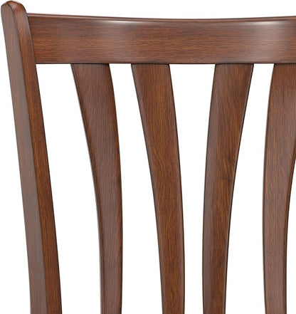 Hillsdale 25.5" Savana Wood Swivel Counter Height Stool, Cherry