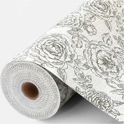 Coavas Shelf and Drawer Liner, Non Slip Extra Grip Non Adhesive Waterproof Thickened Cabinet Mat, Easy Cut for Kitchen Pantry Bathroom Dresser Cupboard (White, 12IN X 30 FT)