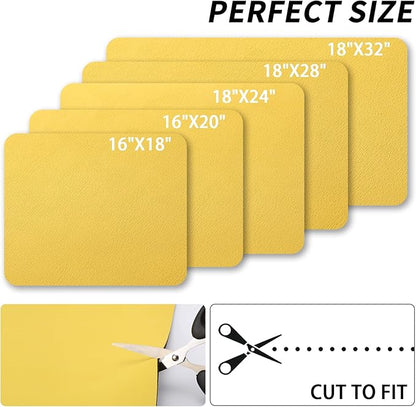 HotLive Dish Drying Mat for Kitchen Counter, Heat Resistant Drainer Mats with Non-slip Rubber Backed, Hide Stain Kitchen Super Absorbent Draining Mat, Easy to Clean Dish Rack Pad, Yellow 18"x24"