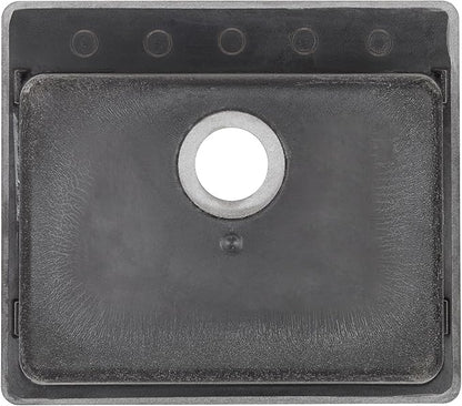 Signature Hardware 447663 Totten 25" Drop In or Undermount Single Basin Granite Composite Kitchen Sink