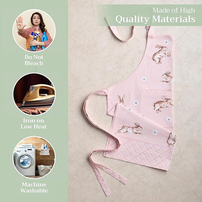Maison d' Hermine 100% Cotton Apron for women with Pocket Kitchen Chef Apron for Men Cooking Mothers Day Gifts