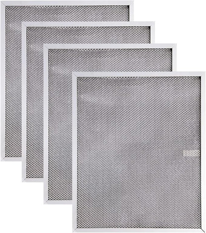BPS1FA30 Range Hood Filter Replacement for 30-Inch Broan Nutone QS1 WS1, Allure Grease Filter, Replaces 99010299,S99010305,AP3378953 Range Hood Filters 11-3/4" X 14-1/4" X 3/8" Aluminum (4 Pack)