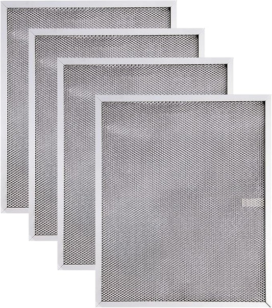 BPS1FA30 Range Hood Filter Replacement for 30-Inch Broan Nutone QS1 WS1, Allure Grease Filter, Replaces 99010299,S99010305,AP3378953 Range Hood Filters 11-3/4" X 14-1/4" X 3/8" Aluminum (4 Pack)