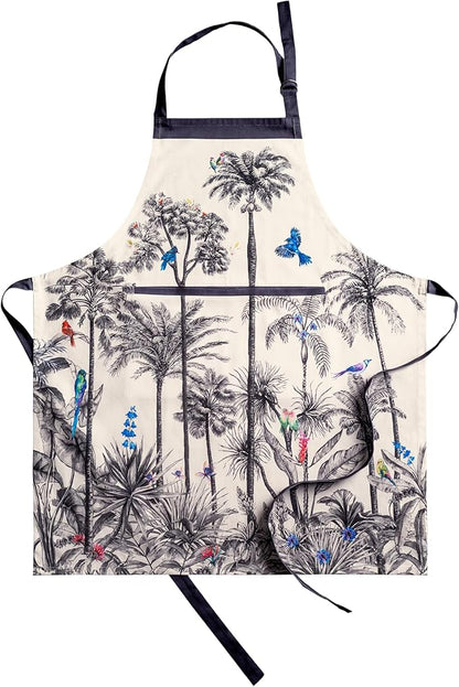 Maison d' Hermine 100% Cotton Apron for women with Pocket Kitchen Chef Apron for Men Cooking Mothers Day Gifts