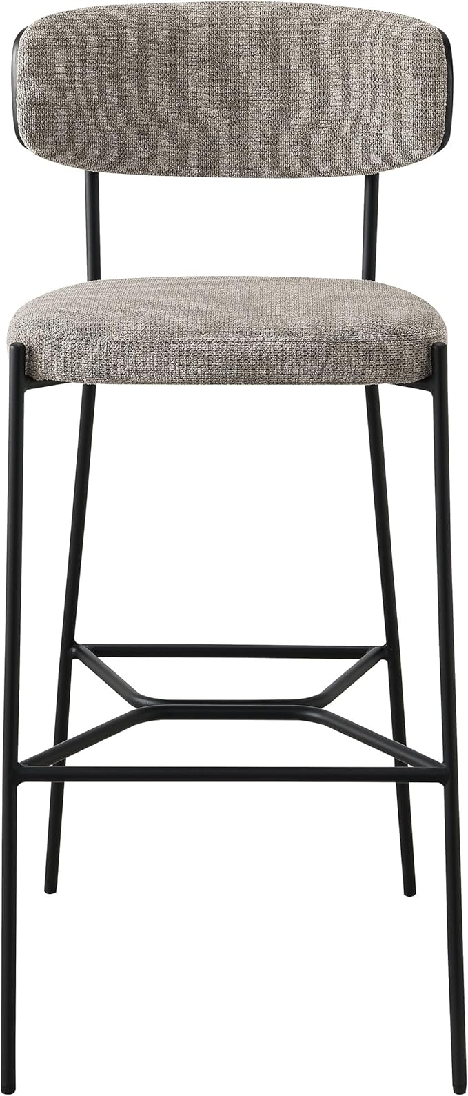 Coaster Home Furnishings - Elison - Set of 2 Pub Height Bar Stools with Foam Cushioned Seat and Geometric Detail Footrest - Mid-Century Modern - Dining Room - Light Brown & Dark Oak - 182657
