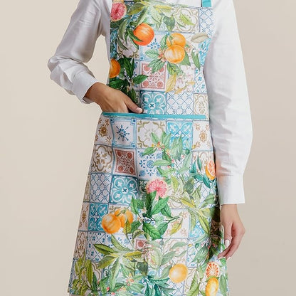 Maison d' Hermine 100% Cotton Apron for women with Pocket Kitchen Chef Apron for Men Cooking Mothers Day Gifts