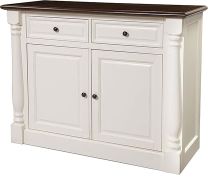 Crosley Furniture Shelby Traditional Sideboard Buffet Cabinet with Storage, White