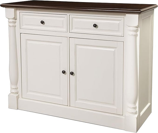 Crosley Furniture Shelby Traditional Sideboard Buffet Cabinet with Storage, White