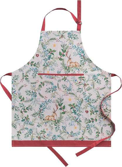 Maison d' Hermine 100% Cotton Apron for women with Pocket Kitchen Chef Apron for Men Cooking Mothers Day Gifts