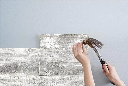 BARNWOODUSA Rustic Farmhouse Reclaimed Barn Wood Bundle 36 inch Wood Plank Wall Panels Remodeling DIY Repurposed Decoration Shiplap White Wash Pack of 6 Planks