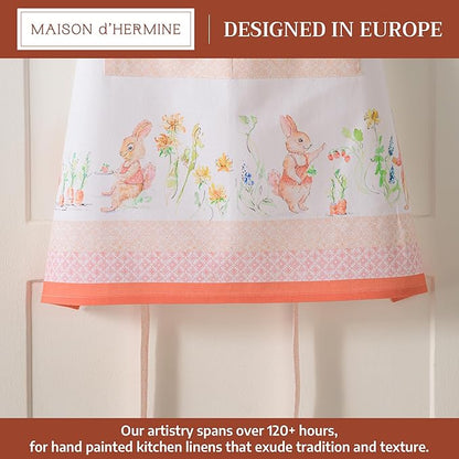 Maison d' Hermine 100% Cotton Apron for women with Pocket Kitchen Chef Apron for Men Cooking Mothers Day Gifts