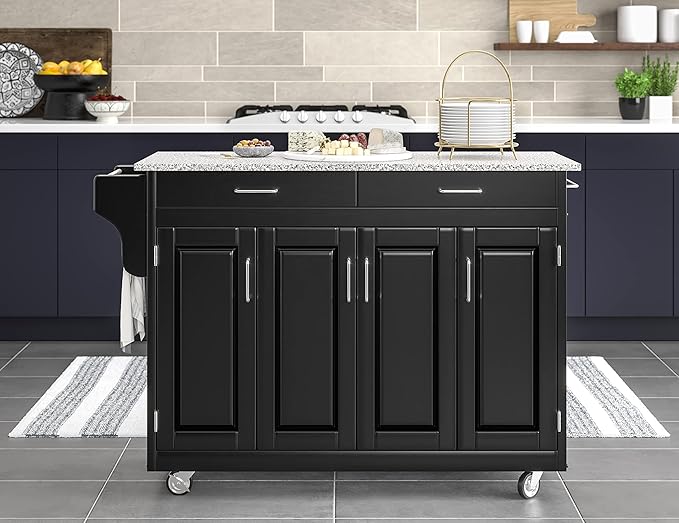 Homestyles Create Kitchen Cart, Black
