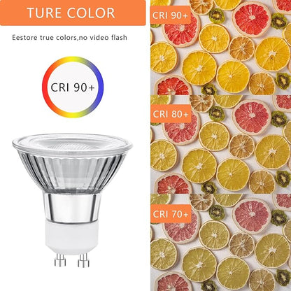 LED GU10 Range Hood Light Bulbs, LED Stove Appliance Light Bulb, Kitchen Light Replacement Halogen Light Bulb, 50W Equivalent, Warm White 3000K, 6W 550 Lm, Dimmable,Waterproof IP65 Pack of 2