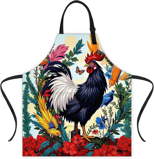 Apron Adjustable Waterproof with Two Deep Pockets Wowen men for Summer BBQ Pool Parties & Resorts