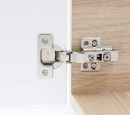 DecoBasics Full Overlay European Soft Close Cabinet Hinges for Kitchen Cabinets (24 Pcs) -105° Frameless Concealed Cabinet Door Hinge -13 Way Adjustability & Clip on Plate for Easy Installation