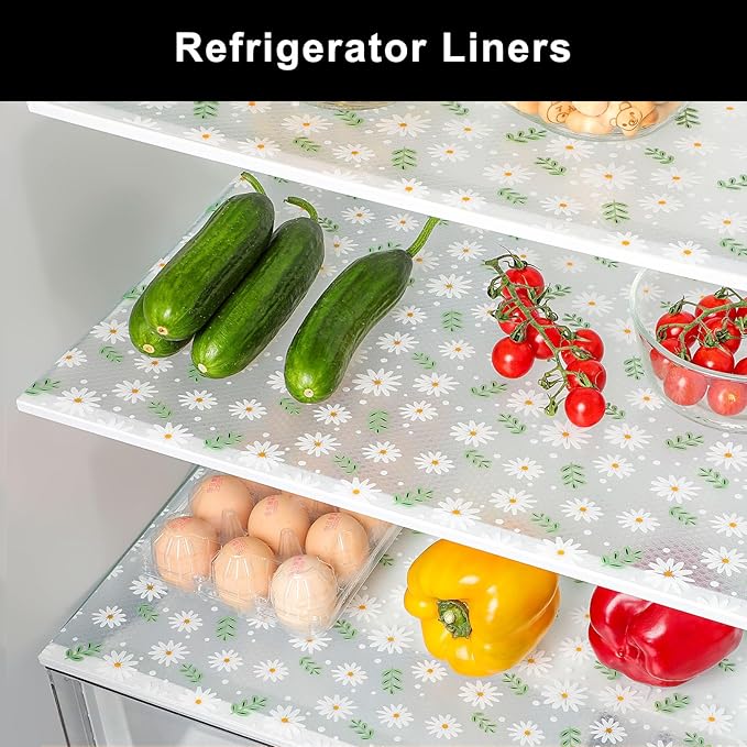 Cooyes Shelf Liner – Premium Non-Adhesive Cabinet & Drawer Liner for Kitchen – Waterproof Shelf Paper with Modern Pattern – Durable EVA Cabinet Mat – Easy to Cut （12" W x 240" L）