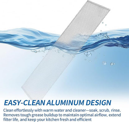 S99010370 Range Hood Filter for Broan PM250, PM390, 99010370, 2002603, B08087922, AP5950107, SB08087661, Aluminum Grease Filters, Range Hood Replacement Parts Easy Install