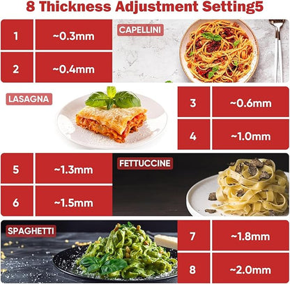 3 in 1 Pasta Attachment for KitchenAid Stand Mixer, All Metal Pasta Maker KitchenAid Attachment, Pasta Sheet Roller, Spaghetti Cutter, Fettuccine Cutter Maker Accessories and Cleaning Brush by Gvode