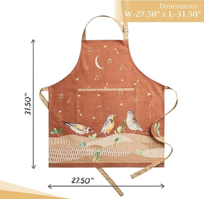 Maison d' Hermine 100% Cotton Apron for women with Pocket Kitchen Chef Apron for Men Cooking Mothers Day Gifts