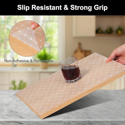 Cooyes Shelf Liner – Premium Non-Adhesive Cabinet & Drawer Liner for Kitchen – Waterproof Shelf Paper with Modern Pattern – Durable EVA Cabinet Mat – Easy to Cut （24" W x 360" L）