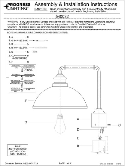 Progress Lighting Englewood Collection 1-Light Farmhouse Outdoor Post Lantern Light Antique Bronze, 13-7/16" x 16" x 12"