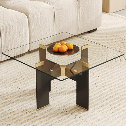 Tempered Glass Table Top, 24" Square Glass Table Top with Durable and Heat-Resistant,Clear Glass Table Tops Versatile for Dining Table, Kitchen Table,Coffee Tables, Office Table