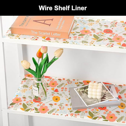 Cooyes Shelf Liner – Premium Non-Adhesive Cabinet & Drawer Liner for Kitchen – Waterproof Shelf Paper with Modern Pattern – Durable EVA Cabinet Mat – Easy to Cut (17.5" W x 78.7" L)