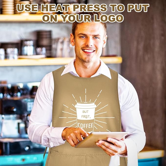 TFTAFAN Cobbler Apron Unisex Waterproof Apron with 2 Deep Pockets Art Smock for Painting Cleaning Artiest Apron work kitchen
