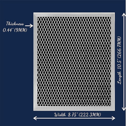 97007696 Range Hood Filter 41F Stove Vent Hood Filters for Kitchen Range Hood Filter Replacement Grease Mesh Grease & Charcoal Carbon Oven Vent Hood Filters by Size 10.5" x 8.8" 41F 10.5" x 8.75"