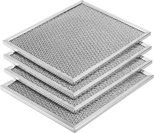 AMI PARTS Aluminum Range Hood filter 97006931 Replacement Compatible with Bro-an Nu-tone Range Hood Grease Filter PART#S97006931 (10-1/2 x 8-3/4 in) BP29, 88150, 99010121(4-pack)