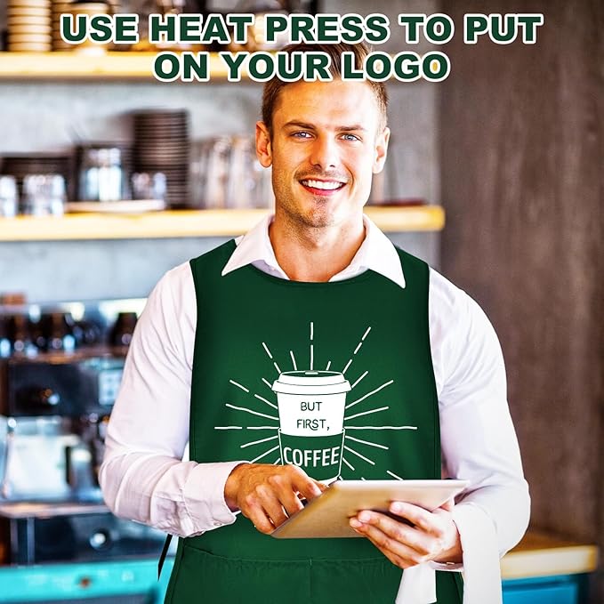 TFTAFAN Cobbler Apron Unisex Waterproof Apron with 2 Deep Pockets Art Smock for Painting Cleaning Artiest Apron work kitchen