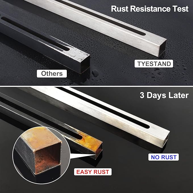 CPT-4 Undermount Sink Supports Brackets Adjustable Stainless Steel Installation Kit for Heavy Duty Undermount Kitchen Sink (47-63 inches（119-160cm）)