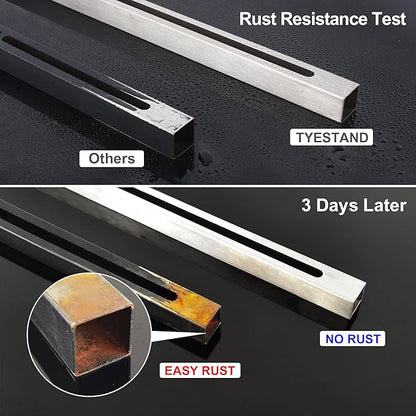 CPT-4 Undermount Sink Supports Brackets Adjustable Stainless Steel Installation Kit for Heavy Duty Undermount Kitchen Sink (47-63 inches（119-160cm）)