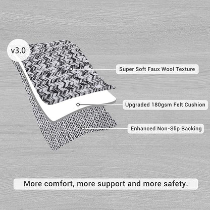 Modern Washable Rugs 8x10 Rug for Living Room Soft Bedroom Rug Farmhouse Large Area Rug Non Slip Throw Rugs Non Shedding Stain Resistant Carpet for Nursery Dining Room 8'x10' Light Grey