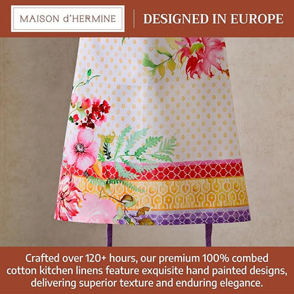 Maison d' Hermine 100% Cotton Apron for women with Pocket Kitchen Chef Apron for Men Cooking Mothers Day Gifts