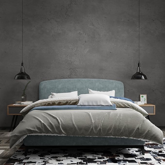 3yecao 31"×591" Darker Grey Black Wide Concrete Wallpaper Peel and Stick Extra Thick 3D Dark Gray Faux Contact Paper Textured Stained Vinyl Wrap Matte Wall Sticker for Walls Bedroom Basement Bathroom