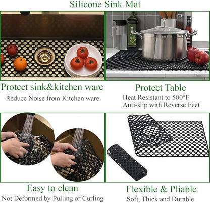 33 Inch Gold Drop In Kitchen Sink with Faucet Combo-Brovy 33x19 Drop-In Top Mount Kitchen Sink Brushed Gold 18 Gauge Deep Single Bowl Kitchen Sink with Mat&Drainer