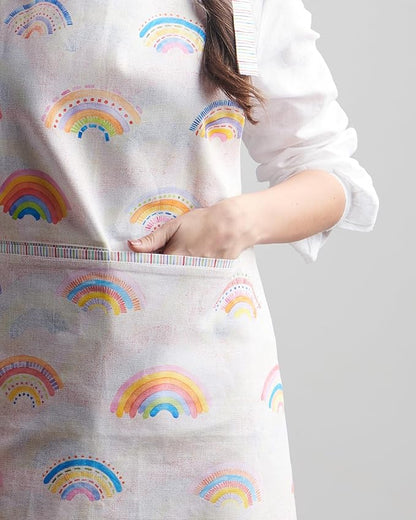 Maison d' Hermine 100% Cotton Apron for women with Pocket Kitchen Chef Apron for Men Cooking Mothers Day Gifts