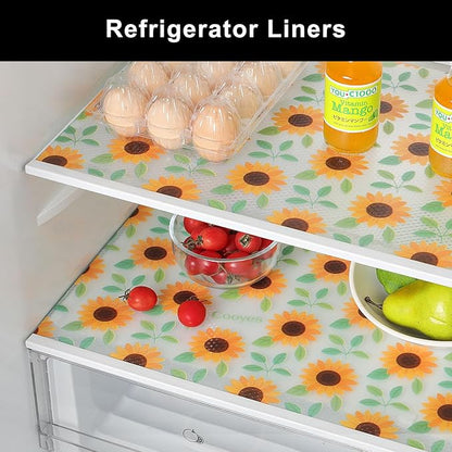 Cooyes Shelf Liner – Premium Non-Adhesive Cabinet & Drawer Liner for Kitchen – Waterproof Shelf Paper with Modern Pattern – Durable EVA Cabinet Mat – Easy to Cut （24" W x 120" L）