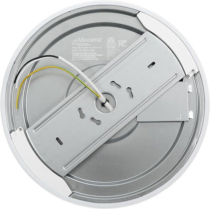 Maxxima 14 in. LED Flush Mount Ceiling Light, 2500 Lumens, 5 CCT 2700K/3000K/3500K/4000K/5000K Panel Light, White Trim Round Fixture, Dimmable for Modern Bedroom, Kitchen, and Living Room Lighting