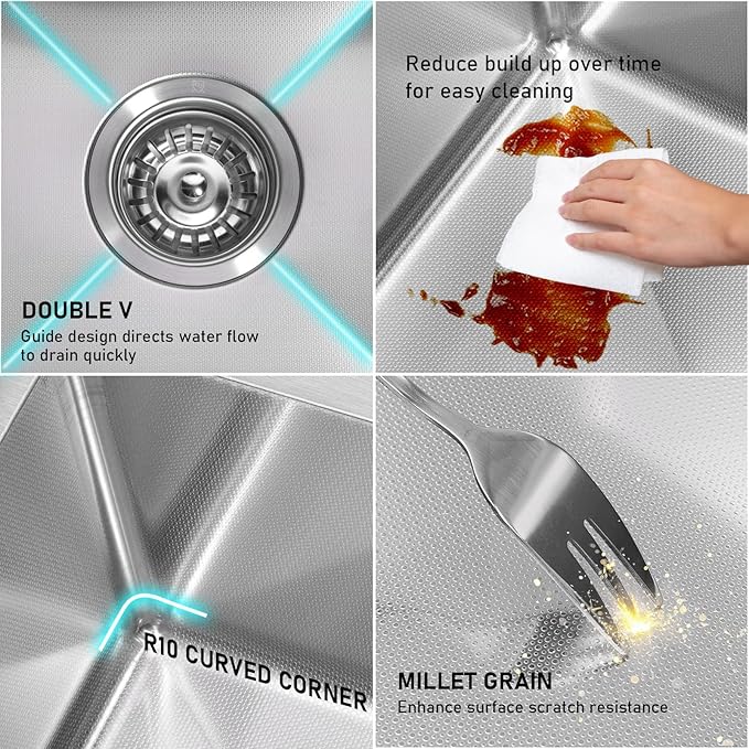 13 x 15 Undermount Bar Sink Workstation, 18 Gauge Stainless Steel Bar Small Sink - 9 Inches Deep Basin Single Bowl with Accessories