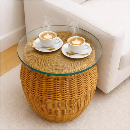 20" inch Round Tempered Glass Table Top - 1/4 inch Thickness & Flat Polished Edge - Clear Surface & Scratch Resistant - Ideal for Dining Room, Kitchen, Side, Office, Patio & Round Coffee Tables