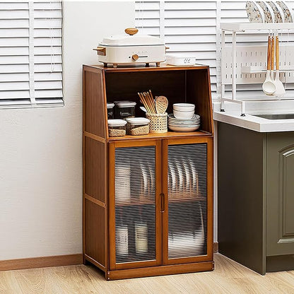 JSDMBD Kitchen Storage Cupboard, Pantry and Freestanding Cabinets, Dustproof and Easy to Clean, Kitchen Island for Spices, Pots and Pans, Storage Shelf for Kitchen, Living Room and Dinning Room