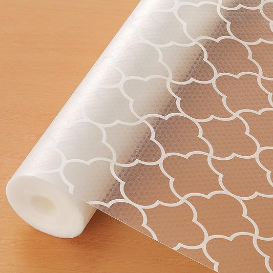 Cooyes Shelf Liner – Premium Non-Adhesive Cabinet & Drawer Liner for Kitchen – Waterproof Shelf Paper with Modern Pattern – Durable EVA Cabinet Mat – Easy to Cut (17.5" W x 78.7" L)