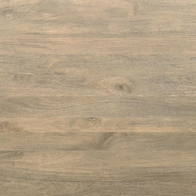 SIMPLIHOME Whitley Dining Table - 72 inch Wide Solid Mango Wood Rectangular Table in Grey Wash, Modern Farmhouse Style for Dining Room or Kitchen with Extra-Thick Trestle Base, Seats 6