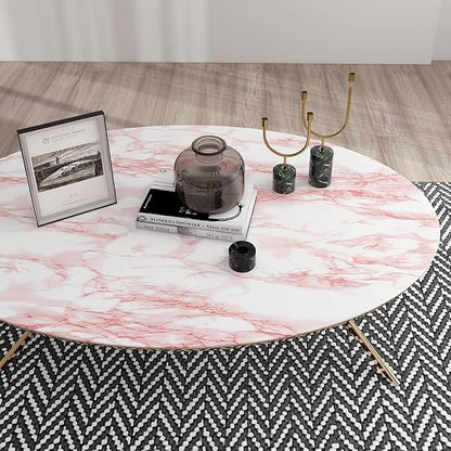 practicalWs 15.7in x 472.4in White/Pink Marble Stick Paper Peel and Stick Countertops Self-Adhesive Vinyl Watertight Wallpaper Great As Cabinets Drawer Shelf Wall Crafts Wall Paper Decorations