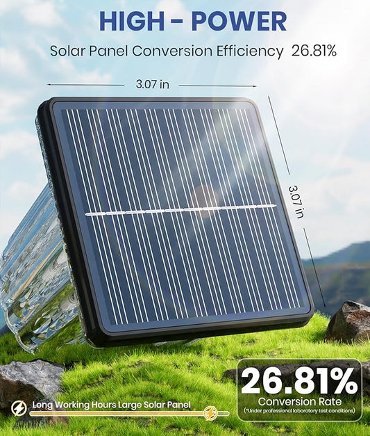 Upgraded Solar Lights Outdoor Waterproof 6 Pack, Adjustable Warm&Cool White, Pathway Lights Solar Powered Garden Decor Landscape Lighting Outside for Front Yard/Patio/Walkway/Driveway/Lawn/Path Light